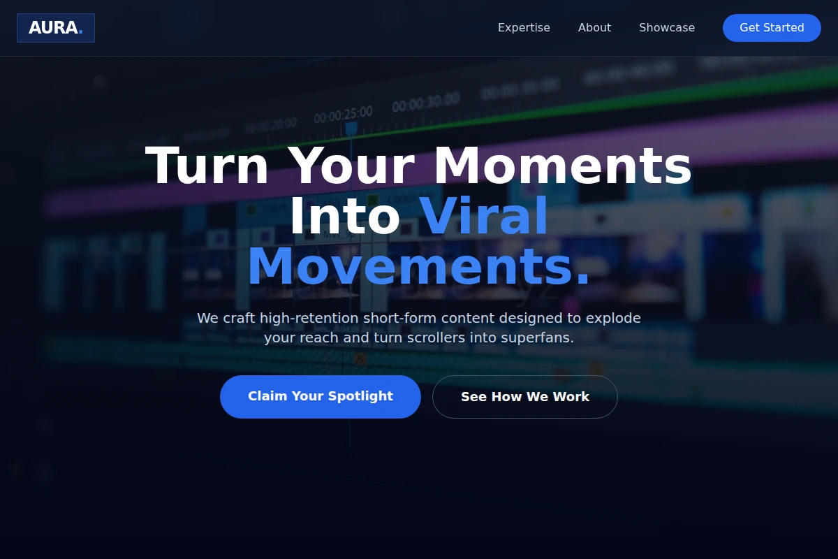 Aura Short Form Video Agency