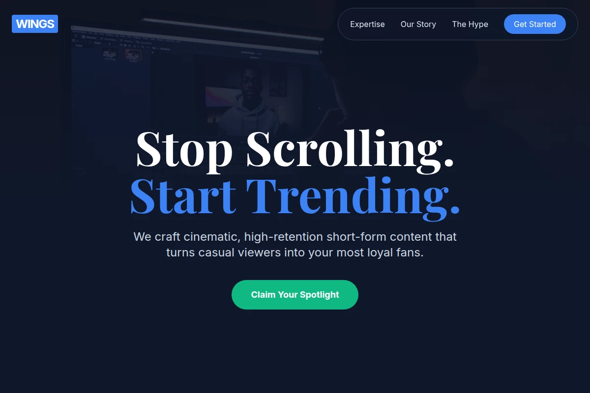 Wings Short Form Video Agency