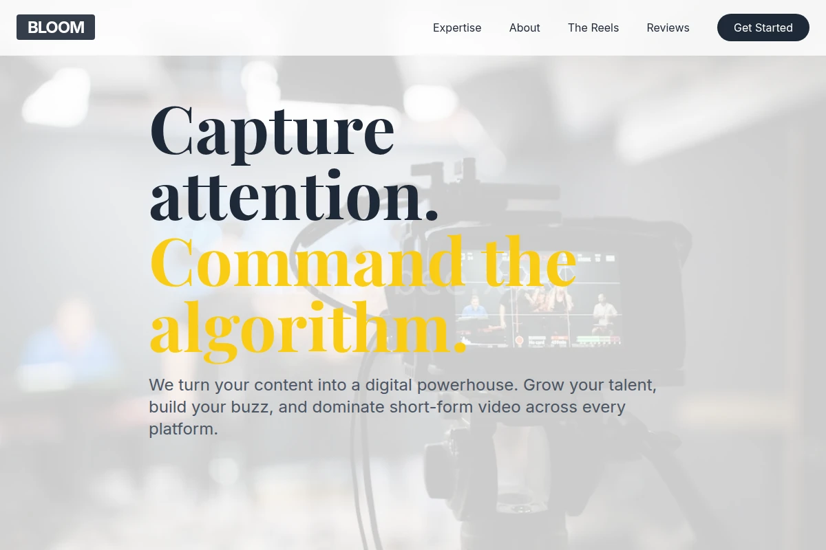 Bloom Short Form Video Agency